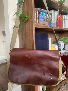 Patricia Nash Leather Messenger Bag
